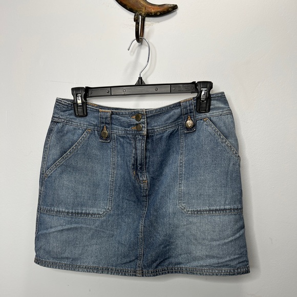 ny jeans Dresses & Skirts - Denim mini skirt with attached short (retro vintage skort style )